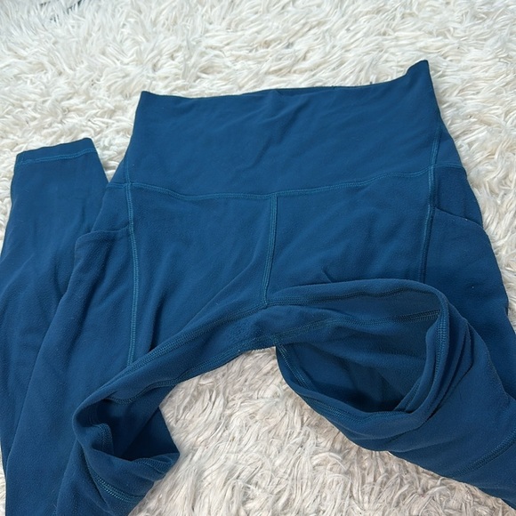 Lululemon Align High Rise Crop with Pockets 23" Blue Borealis - Picture 2 of 5